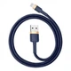 Кабель Baseus Cafule USB - Lightning 1.5A/2m (CALKLF-CV3) (Gold-Blue) - изображение 3