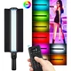 Светодиодная лампа жезл с шторками RGB LED STICK селфи стик 50 см с пультом ДУ 20 Вт (327777) - изображение 5