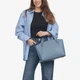 Сумка женская кожаная тоут большая Regina Notte Tote 2458 Джинс - изображение 2
