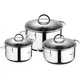 Набір каструль Bergner Classic, 1.7 л, 2.3 л, 3.3 л, 6 предметів BG-6284 - изображение 1