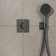 Внешняя часть смесителя без скрытой части HANSGROHE ShowerSelect Comfort E черный латунь 155x155мм 15572340 - изображение 4