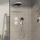 Внешняя часть смесителя без скрытой части HANSGROHE ShowerSelect Comfort Q белый латунь 155x155мм 15588700 - изображение 3