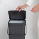 Ведро мусорное Brabantia Sort&Go 40 л серый 251047 (00801062) - изображение 5