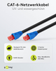 Zewnętrzny kabel krosowy Goobay 94393 Cat 6 U/UTP 30 m Czarny (4040849943935) - obraz 2