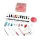 Швейный набор в органайзере SEWING KIT XL-695 86 предметов розовый - изображение 1