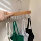 Багатофункціональна дерев'яна вішалка з 8 гачками Multi Hook Wooden бежевий - зображення 2