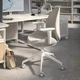 Офісний стілець з підлокітником IKEA HATTEFJÄLL ХАТТЕФЙЕЛЛЬ, ГУННАРЕД бежевий, білий, 605.389.55 - изображение 4