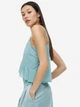 Топ женский H&M 061171522 S Бирюзовый (6666000304476) - изображение 3
