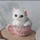 Силіконовий молд Кошеня в чашці - изображение 2