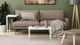 Стол журнальный приставной Терри Комбо Ferrum-decor 345x662x440 Белый металл ДСП Белый 16 мм (TERRIK008) - изображение 1