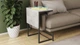 Стол журнальный приставной Терри Комбо Ferrum-decor 345x662x440 Черный металл ДСП Бетон 16 мм (TERRIK007) - изображение 5