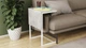 Стол журнальный приставной Терри Комбо Ferrum-decor 345x662x440 Белый металл ДСП Бетон 16 мм (TERRIK014) - изображение 5