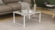 Стол журнальный приставной Терри Комбо Ferrum-decor 345x662x440 Белый металл ДСП Бетон 16 мм (TERRIK014) - изображение 6