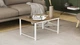 Стол журнальный приставной Терри Комбо Ferrum-decor 345x662x440 Белый металл ДСП Дуб Сонома Трюфель 16 мм (TERRIK012) - изображение 2