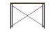 Стол письменный Line Лайт Ferrum-decor 750x1000x500 Черный металл ДСП Дуб Сонома 16 мм (LINE104) - изображение 2