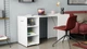 Стол-тумба трансформер Смарт 1/1 Ferrum-decor 750x1450x500 ДСП Белый 16 мм (SMART001) - изображение 5