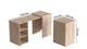 Стол-тумба трансформер Смарт 1/1 Ferrum-decor 750x1450x500 ДСП Дуб Сан-Марино 16 мм (SMART002) - изображение 1