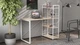 Письмовий стіл Ferrum-decor Серії Конект c етажеркою 75x120x60 білий ДСП Дуб Сан-Маріно 16мм (XK00188) - зображення 5