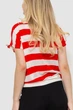 Кофта женская в полоску, цвет красно-белый, 244R0262, L-XL - изображение 4