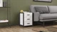 Тумба универсальная Ferrum-decor Вивьен 3 50x41x40 черный ДСП Белое 16мм (XK00145) - изображение 1