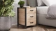 Тумба универсальная Ferrum-decor Вивьен 3 50x41x40 черный ДСП Дуб Сан-Марино 16мм (XK00146) - изображение 2