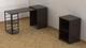 Стол-тумба трансформер Смарт 2/2 Ferrum-decor 750x1450x600 Черный металл ДСП Венге Магия 16 мм (SMART209VE) - изображение 1
