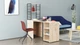 Стол-тумба трансформер Смарт 4/1 с этажеркой Ferrum-decor 1430x1450x500 Черный металл ДСП Дуб Сан-Марино 16 мм (SMART401) - изображение 9