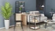 Стіл-тумба трансформер Смарт 3/2 з етажеркою Ferrum-decor 1430x1450x600 Чорний метал ДСП Дуб Шервуд 16 мм (SMART308) - зображення 9