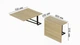 Стол раскладной Александр 4 Ferrum-decor 750x600x700 Черный металл ДСП Дуб Сонома 16 мм (ALEKS004) - изображение 3