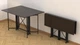 Стол-книжка трансформер Спайдер Ferrum-decor 750x1150x880 Черный металл ДСП Венге Магия 16 мм (SPAR003VE) - изображение 2