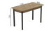 Стол кухонный Ferrum-decor Бенита 75x120x80 Черный ДСП Дуб Артизан 16мм (BEN0020) - изображение 3