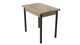 Обеденный стол-трансформер раскладной Берта Ferrum-decor 750x1400x900 Черный металл ДСП Дуб Сонома 16 мм (BERT11) - изображение 5