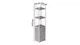 Этажерка 3/34 Ferrum-decor Серии Конект с тумбой 144x34x28 Белый ДСП Бетон (FD1013) - изображение 2