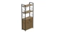 Этажерка 3/60 Ferrum-decor Серии Конект с тумбой 144x60x28 Черный ДСП Артизан (FD1026) - изображение 1