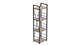 Этажерка 4/34 Ferrum-decor Серии Конект 120x34x28 черный ДСП Дуб Сан-Марино 16мм (XK00236) - изображение 1