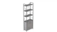 Этажерка 4/60 Ferrum-decor Серии Конект с тумбой 179x60x28 Серый ДСП Бетон (FD1083) - изображение 1