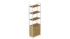Этажерка 4/60 Ferrum-decor Серии Конект с тумбой 179x60x28 Белый ДСП Артизан (FD1075) - изображение 1