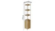 Этажерка 4/34 Ferrum-decor Серии Конект с тумбой 179x34x28 Белый ДСП Артизан (FD1054) - изображение 2