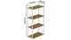 Этажерка 4/60 Ferrum-decor Серии Конект 120x60x28 белый ДСП Дуб Артизан 16мм (XK00207) - изображение 2