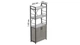 Етажерка 3/60 Ferrum-decor Серії Конект з тумбою 144x60x28 Чорний ДСП Бетон (FD1027) - зображення 2
