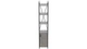 Этажерка 4/34 Ferrum-decor Серии Конект с тумбой 179x34x28 Черный ДСП Бетон (FD1048) - изображение 3
