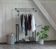 Напольная двойная телескопическая вешалка-стойка для одежды Double Bar Rack Hight Ajustable Черный (SH772352) - изображение 8
