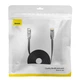 Патч корд мережевий кабель Baseus WKJS000301 High Speed ​​Six types of RJ45 Gigabit network cable (flat cable) | 15m | black - зображення 6