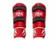 Фути захист гомілки та стопи для єдиноборств Everlast із еко-шкіри червоні M (Захист з футами) - зображення 1