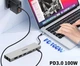 Переходник Кардридер Хаб Fenvi C601 6 в 1 Type-C + USB 2.0 3.0 TF SD PD 100W 4K HDMI - изображение 3