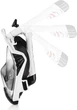 Полнолицевая маска Aqua Speed DRIFT 7087 черный, белый Уни S/M 249-57 - изображение 2