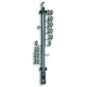 Термометр уличный TFA металл античное олово с крепежом 275х65х18 мм (12500150) - изображение 1