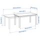 Стіл+6 стільців IKEA STRANDTORP / MÅRENÄS, коричневий, чорний gunnared темно-сірий, 150, 205, 260 см, - изображение 8