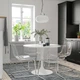 Стіл+4 стільці IKEA DOCKSTA / TOBIAS, білий білий, хром, 103 см, 494.834.31 - зображення 2