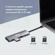 Док-станция XON SmartHub 9 в 1 (HDMI, 3.5 Audio, SD/TF, 2xType-C, 3xUSB3.0) Серый (UHCHP095300G 5245) - изображение 4